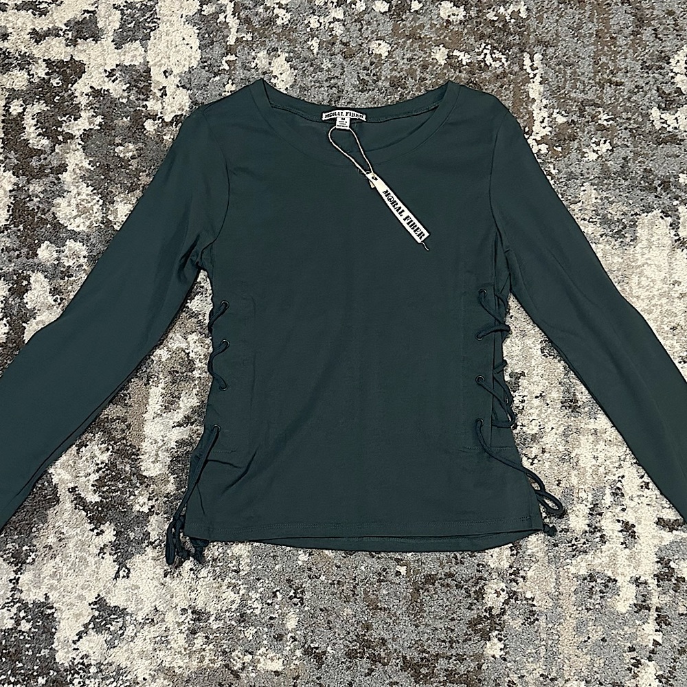 NWT Moral Fiber Top - Medium- Epic Green